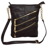 Genuine Leather Multi Pocket Women's Crossbody Bag