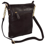 Genuine Leather Multi Pocket Women's Crossbody Bag