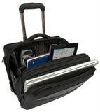 Kenneth Cole Reaction "Protect 17" Triple Gusset Laptop Bag-Wheeled Overnighter Briefcase