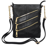 Genuine Leather Multi Pocket Women's Crossbody Bag