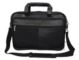 Kenneth Cole Reaction Leather Briefcases "Port Of The Plan" Top Zippered Laptop Case