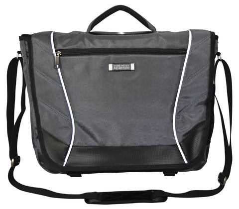 Kenneth Cole Reaction Briefcase "The Rock Paper Scissors" Flap Over Laptop Case/Messenger Bag