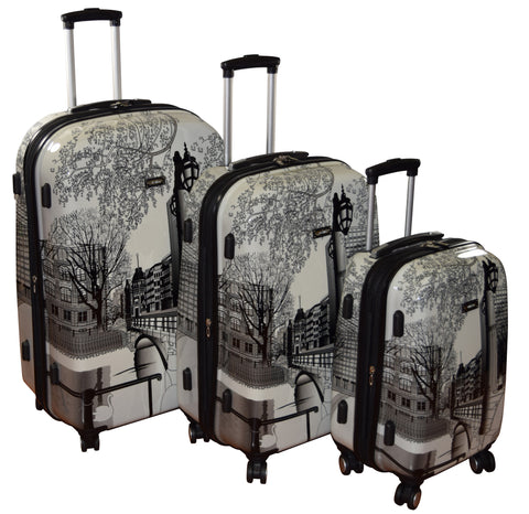 Kemyer, 888 Hard Shell Wheeled Spinner 3-Pc Set Central Park, 29-inch/25-inch/20-inch Luggage Set