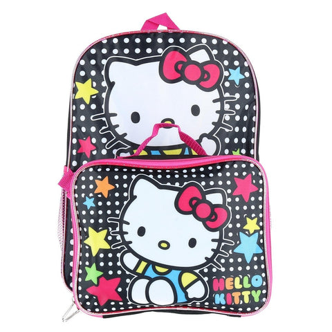 Hello Kitty 16" Backpack With Detachable Matching Lunch Box