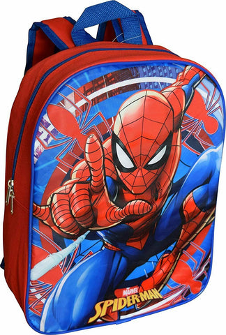 Marvel Spiderman 15" School Bag Backpack (Red-Blue)