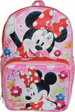 Minnie Mouse Girl's 16" Backpack W/Detachable Lunch Box