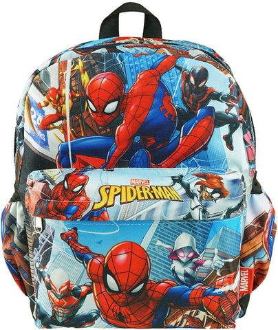 Spider-Man Deluxe Allover Print 12" Toddler Backpack - A17729