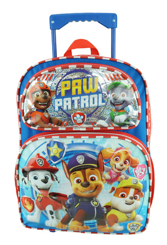 Paw Patrol 'Born Brave' Deluxe Full Size 16 Inch Rolling Backpack