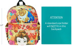 Beauty and the Beast 12" Deluxe Allover Print Toddler Backpack - A21306