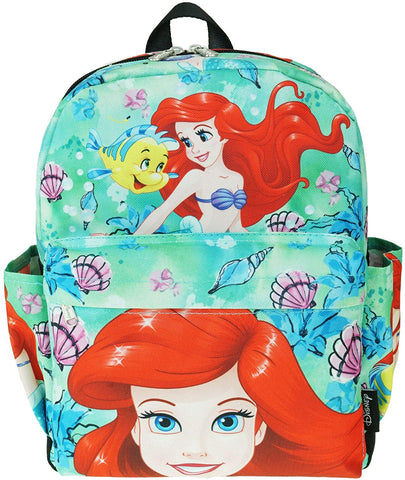 The Little Mermaid - Ariel 12" Deluxe Allover Print Toddler Backpack - A21328
