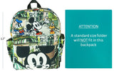 Mickey Mouse 12" Deluxe Allover Print Toddler Backpack - A21376