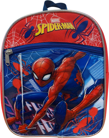 Marvel Spider-Man 10" Mini Backpack With Heat Seal 3D Character Logos